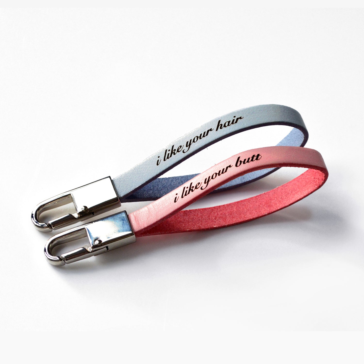 Surprise your partner, husband, wife with a fun gift for their birthday celebration with engraved keychain with clips