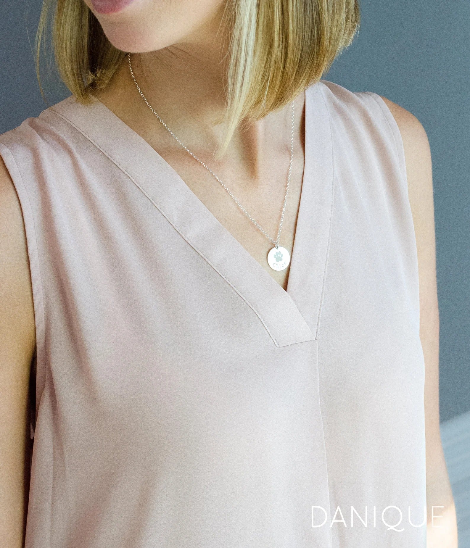 Personalized Pray for Ukraine Disc Pendant Necklace
