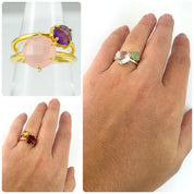 Mother Daughter Ring Set - Mothers Ring - Family Ring, Mothers Day Ring, birthstone ring gold, mom ring, stackable ring, Gift Idea for Mom