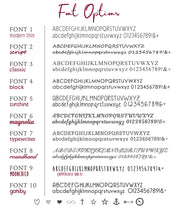 Use one of our stylish font options to engrave a message, name, special quote, date or GPS coordinates.  