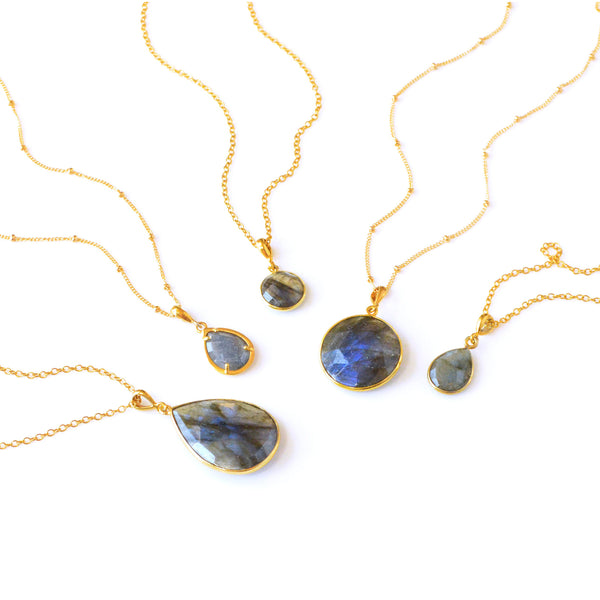 Labradorite Necklace, Sterling Silver Teardrop Necklace, Blue Gemstone  Necklace, Boho Jewellery, Birthstone Necklace, Gift for Women - Etsy UK