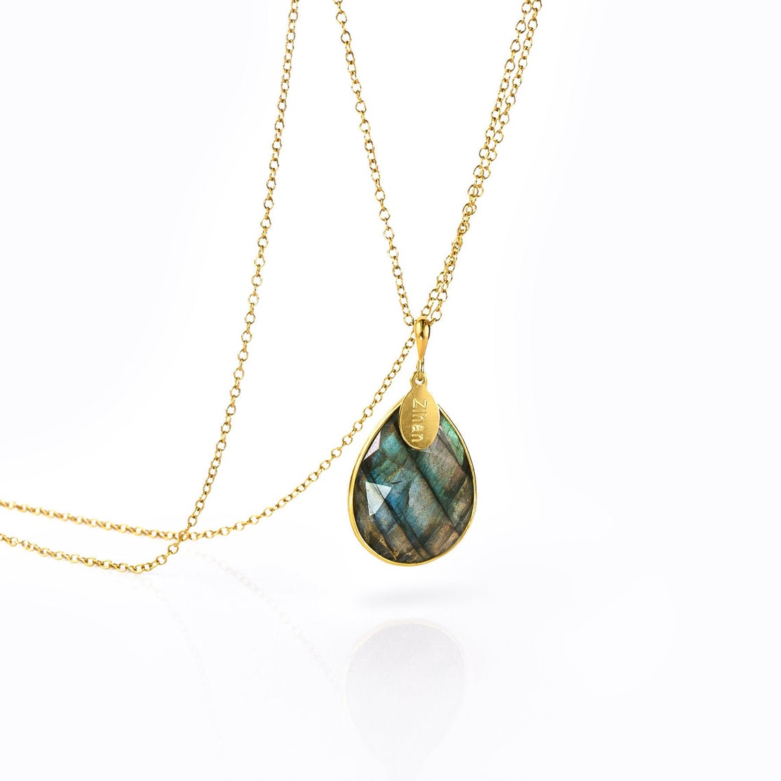 Personalized Name & Birthstone Necklace, Custom Name necklace