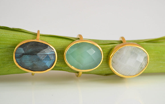 Labradorite Large Oval Ring