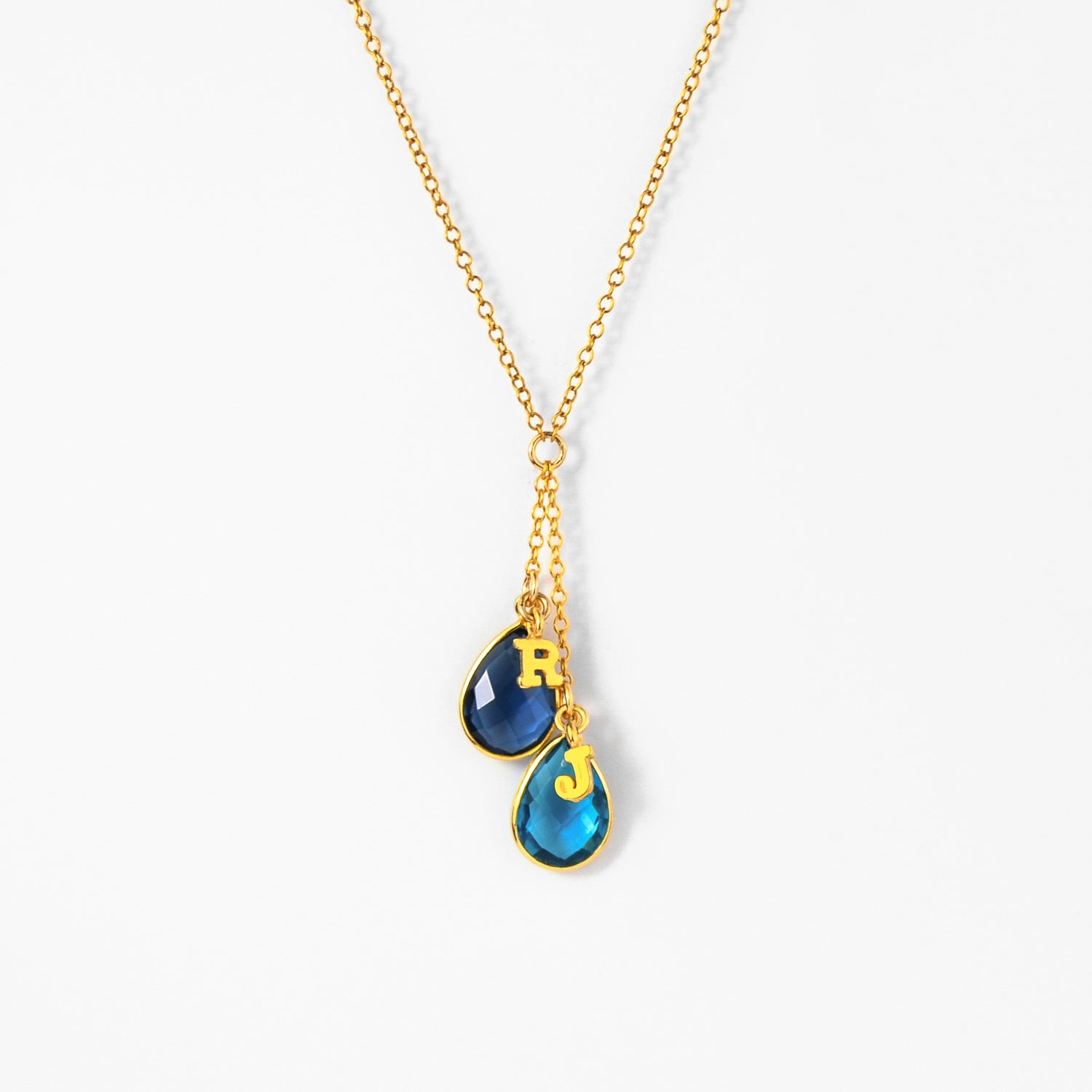 Personalized Lariat Birthstone Necklace