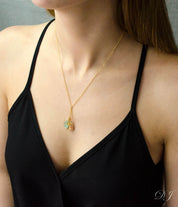 Personalized Lariat Birthstone Necklace