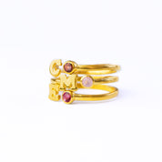 Custom Initial & Birthstone Ring