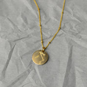 Libra Constellation Necklace with Monogram Engraving on Back