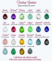 Aqua Chalcedony Teardrop Prong Set Ring • March Birthstone