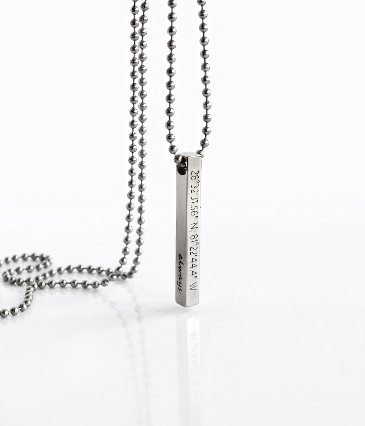 Buy The Bro Code Silver Plated Bar Pendant Necklace for Men Online At Best  Price @ Tata CLiQ