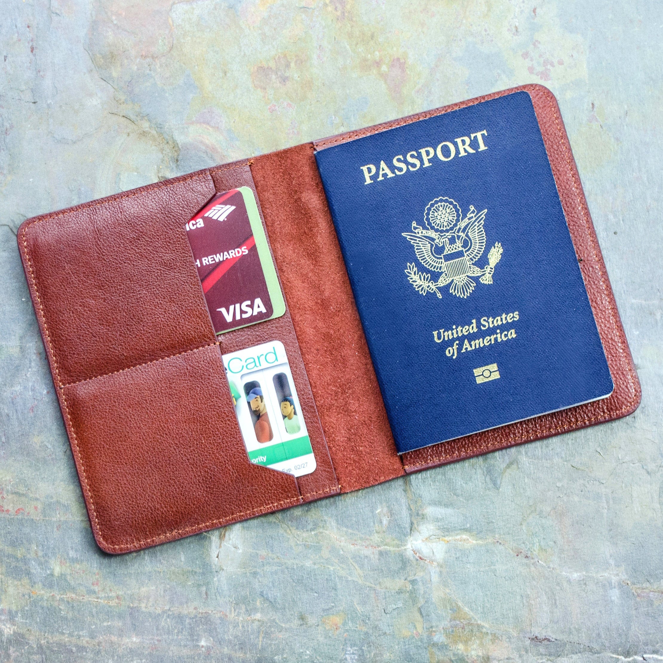 monogram passport wallet