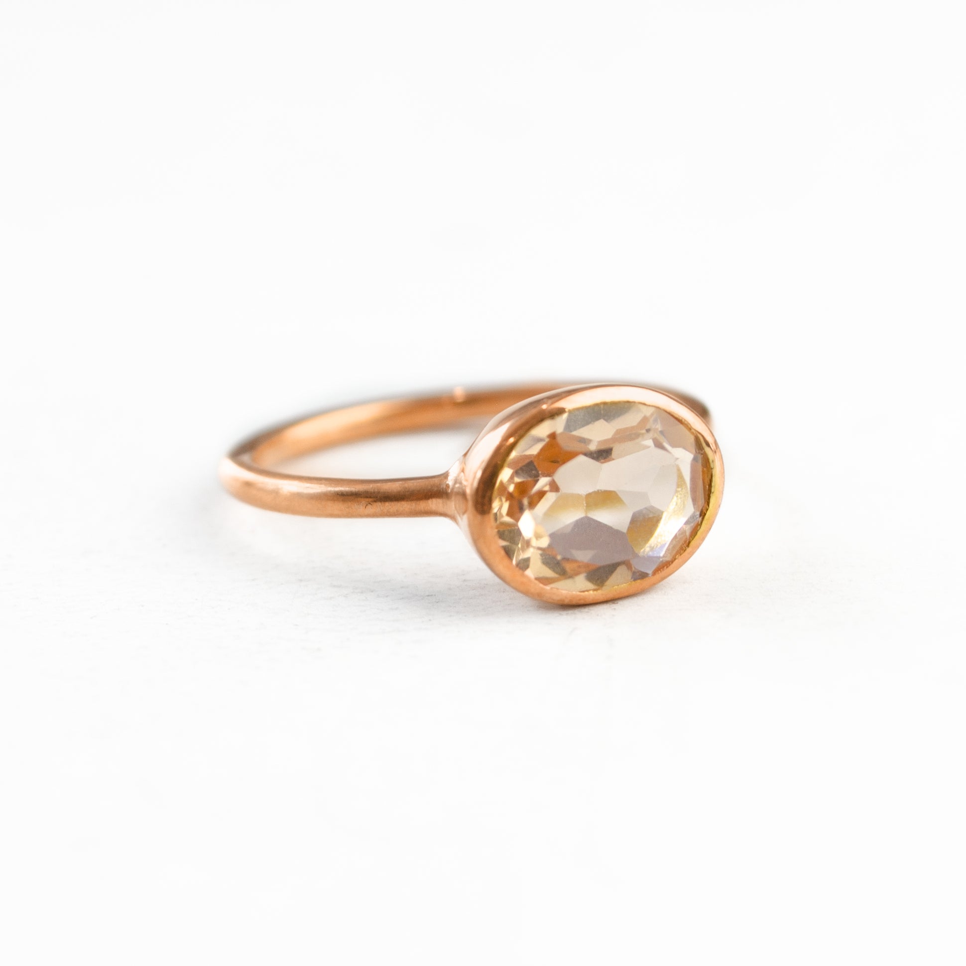 Morganite Oval Ring