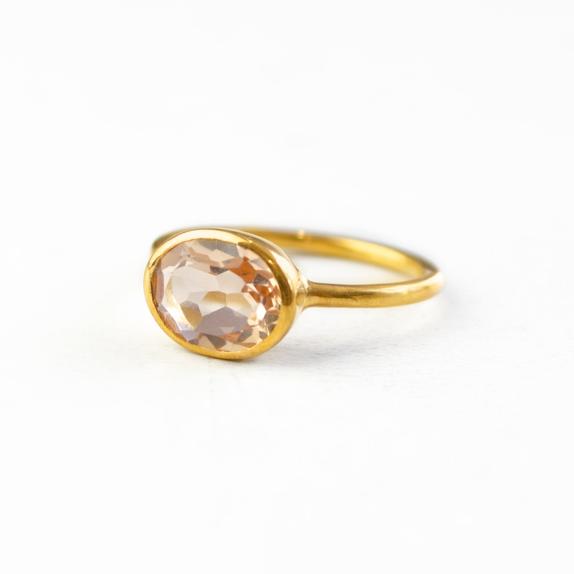 Morganite Oval Ring