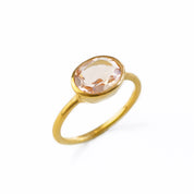 Morganite Oval Ring