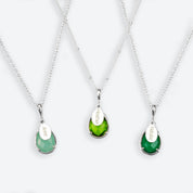July Birthstone & Name Necklace : Ruby Necklace