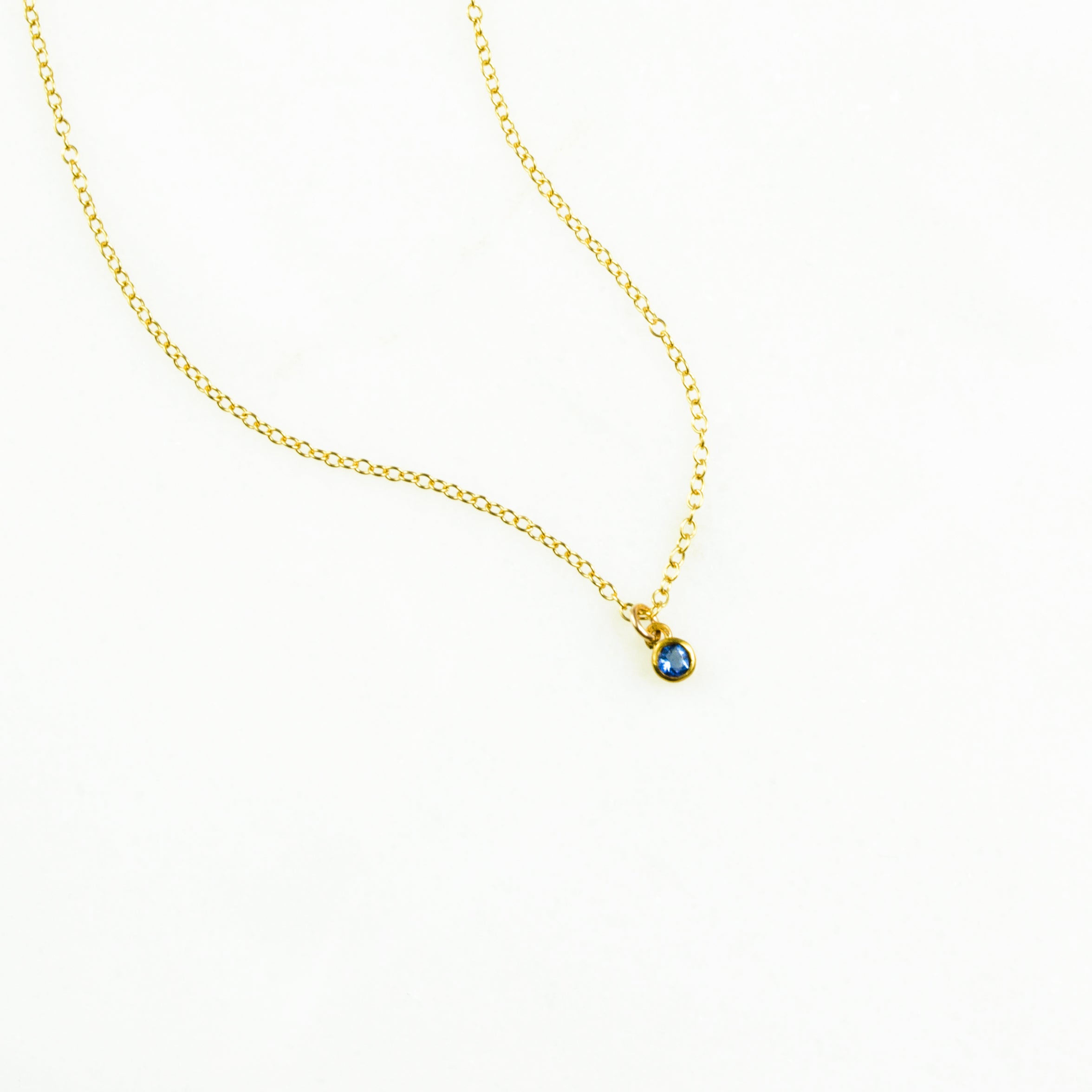 Small birthstone necklace hot sale