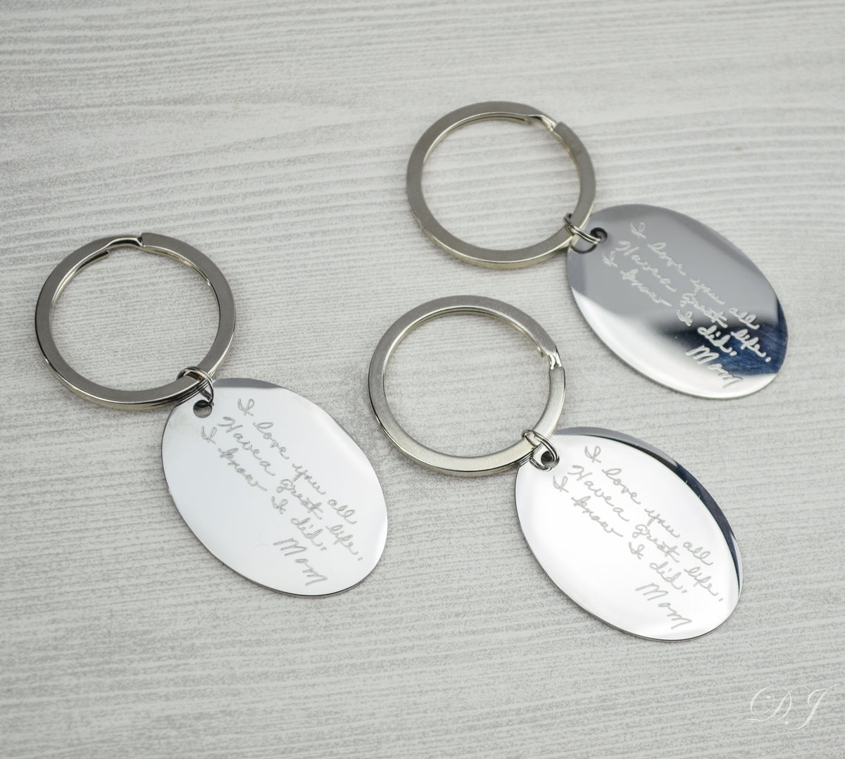 KK's Silver Secrets Monogram Keychain