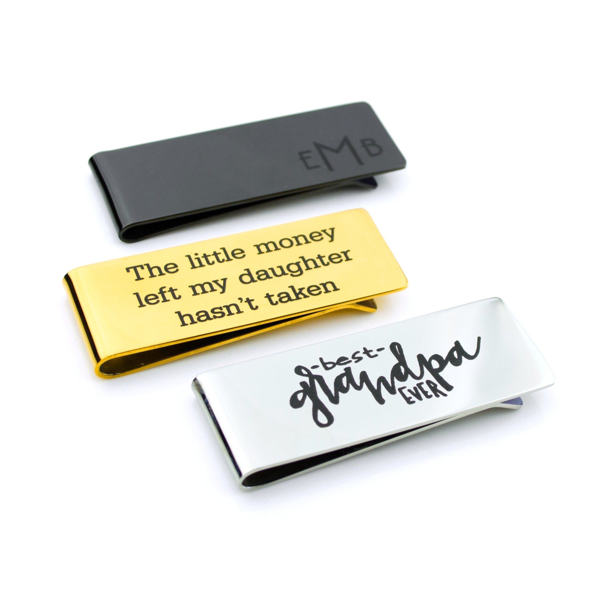 Custom Engraved Money Clip | Personalized Gift for Him – Danique Jewelry
