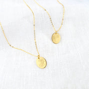 Personalized Birth Flower Necklace, 925 Sterling Silver or 14k Gold Filled, Custom Engraved Christmas Gift for Her, Unique Birthday Gift for Girls, Dainty Minimalist Layering Necklace, Trendy Gift Her
