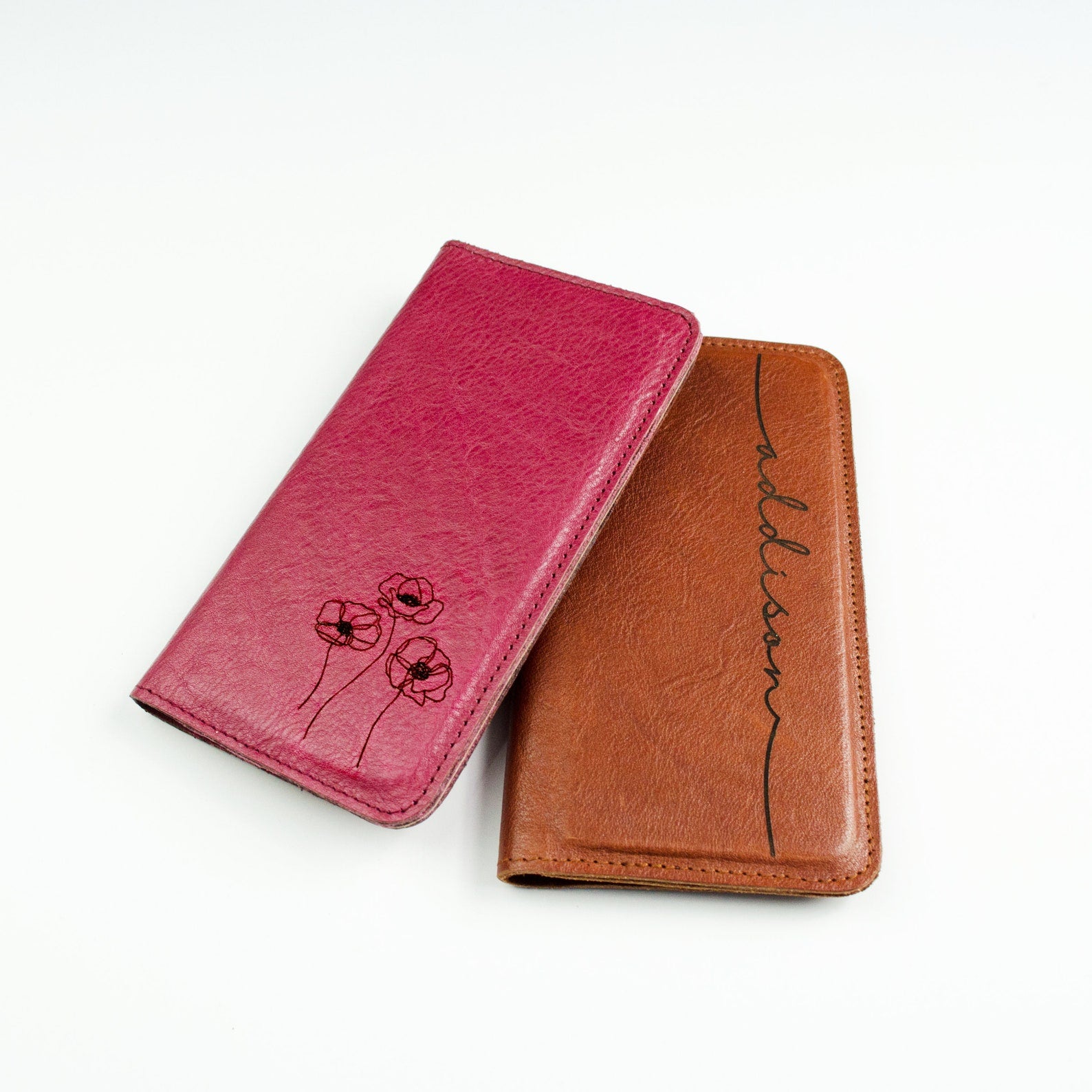 Personalized Wallet Magnetic Leather Phone Case for iPhone and Samsung Cinnamon Personalized Wallet Magnetic Leather Phone Case for iPhone and Samsung Cinnamon