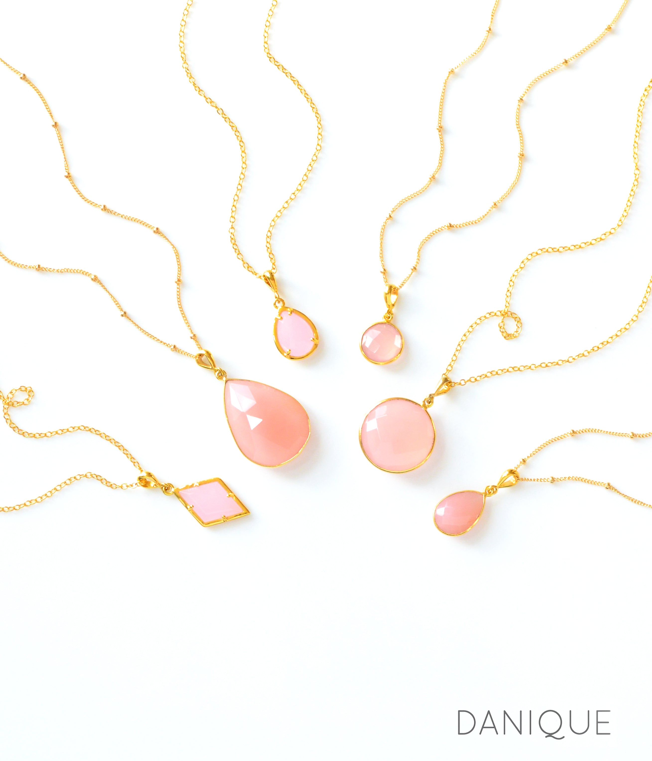 Pink Chalcedony Earrings : October Birthstone
