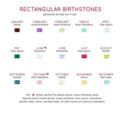 Custom Multi-Birthstone Horizontal Bar Necklace