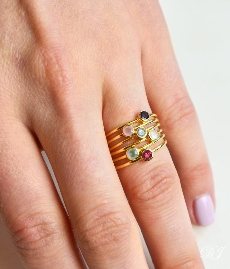 October Birth Rings October Birthstone Rings