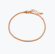 Simple Rolo Chain Bracelet in Gold, Rose Gold, or Silver