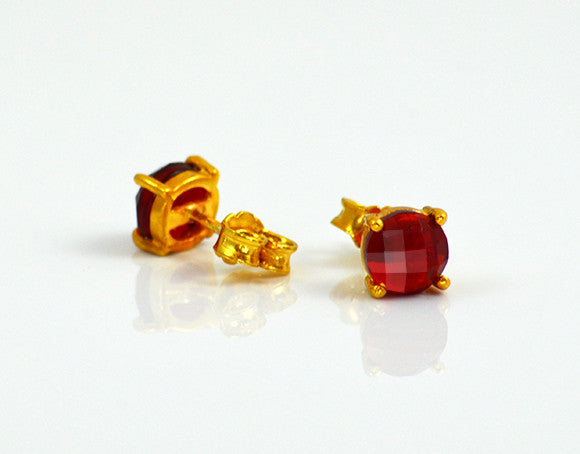 Custom Birthstone Stud Earrings
