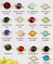 Blue Topaz Triple drop Bezel Set Stud Earrings - December Birthstone