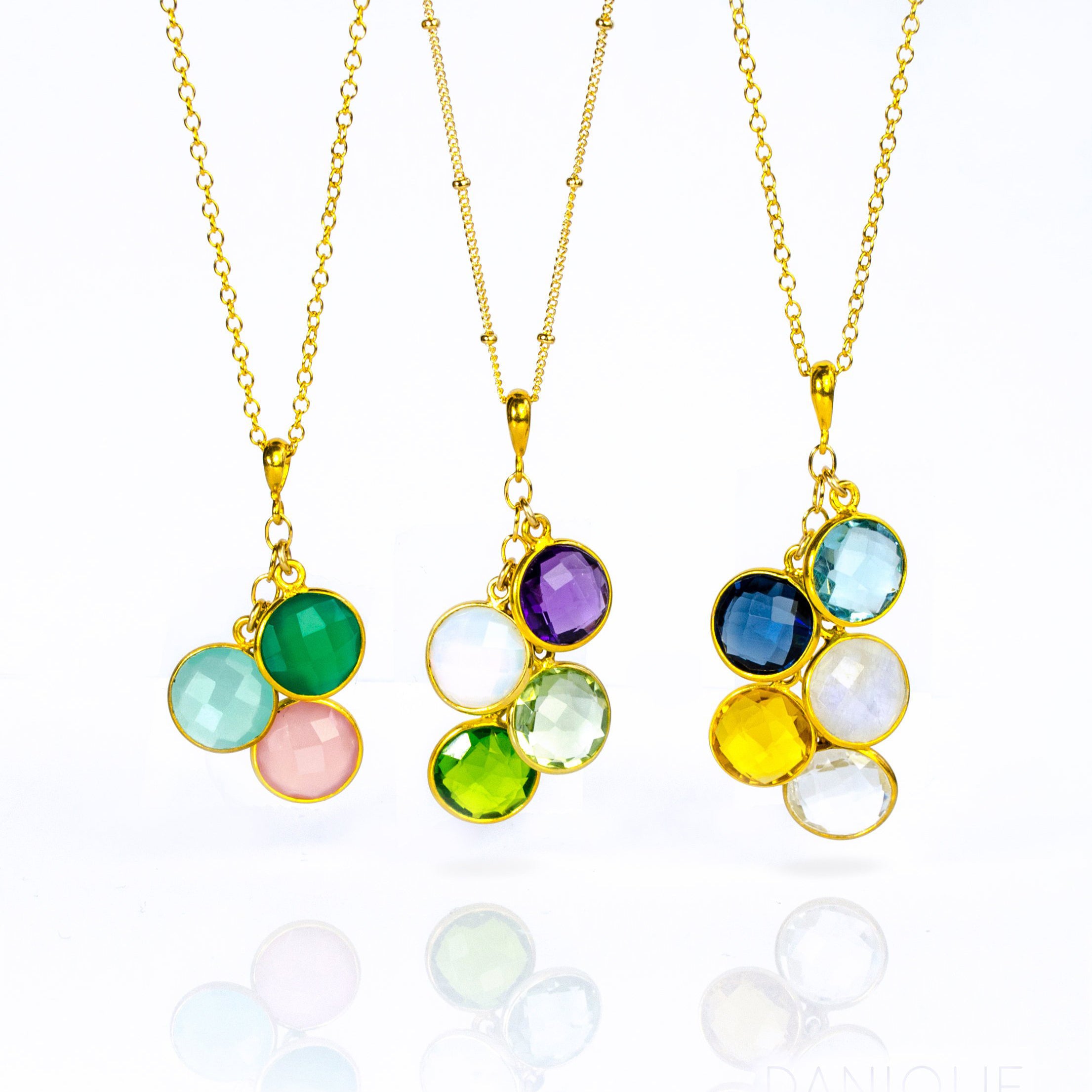 March Birthstone - Circle Necklace – JLynn Jewelry