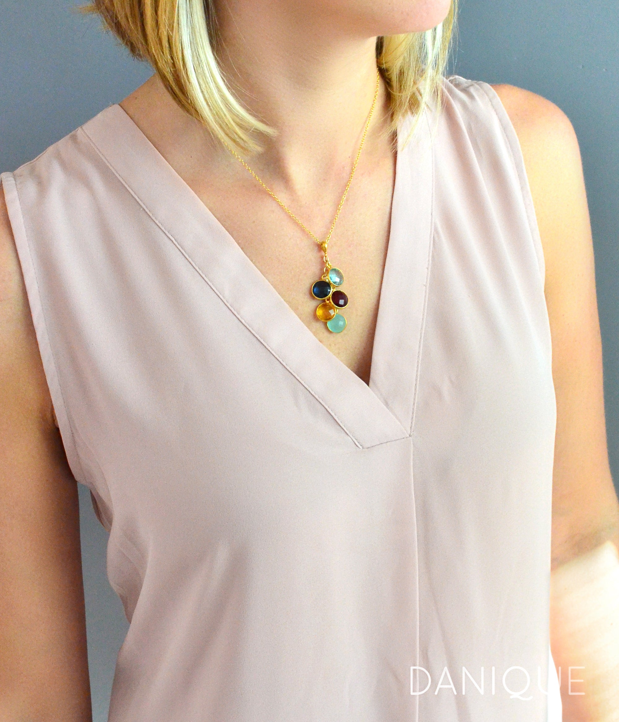 Cascade Round Petite Necklace