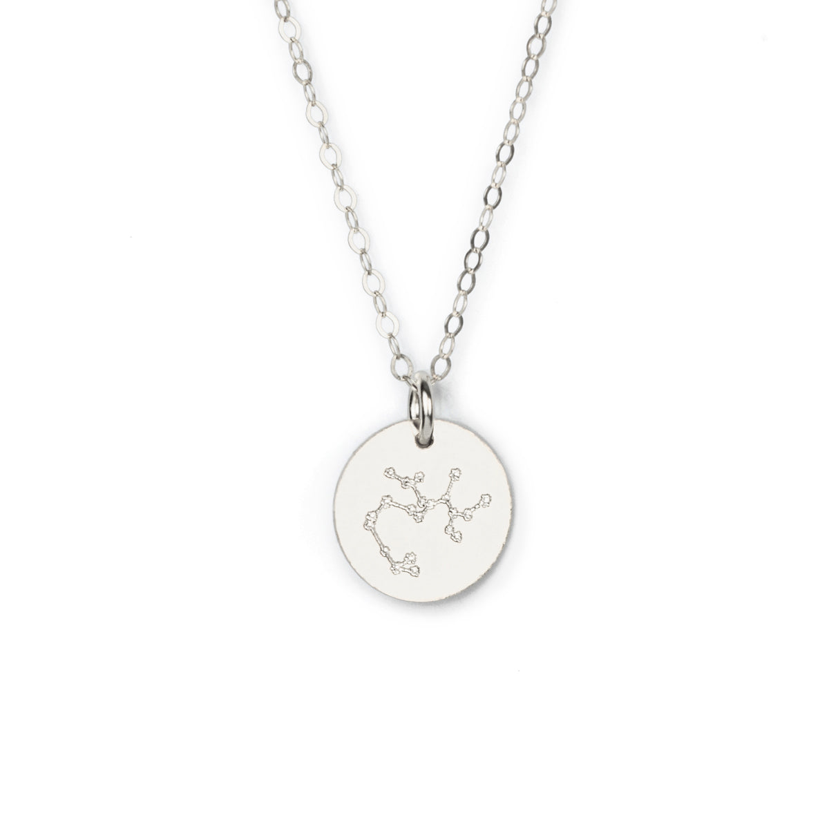 Sagittarius Constellation Necklace with Monogram Engraving on Back