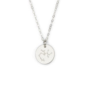 Sagittarius Constellation Necklace with Monogram Engraving on Back