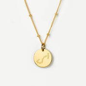Scorpio Constellation Necklace with Monogram Engraving on Back