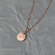 Scorpio Constellation Necklace with Monogram Engraving on Back