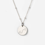 Scorpio Constellation Necklace with Monogram Engraving on Back