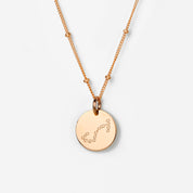 Scorpio Constellation Necklace with Monogram Engraving on Back