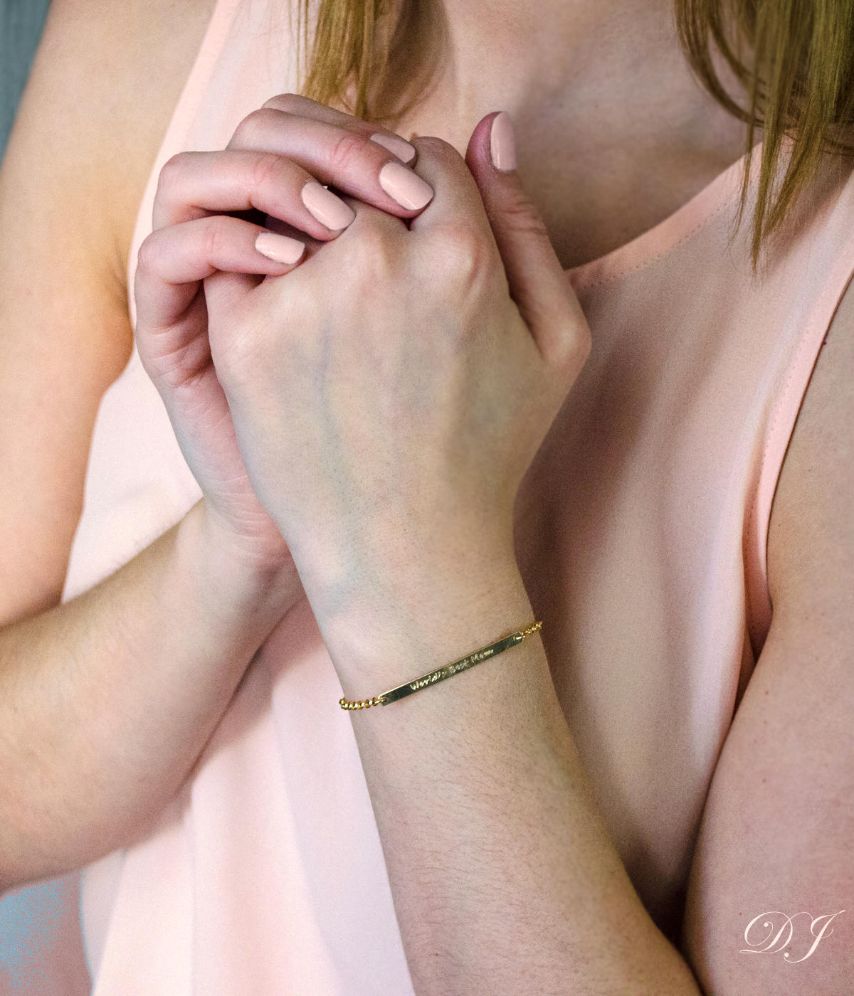 Morse Code Skinny Bar Bracelet - Dainty Minimalist Bar Bracelet