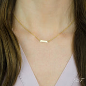 Tiny Bar Necklace