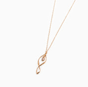 twirl pendant, dainty birthstone necklace, cable chain