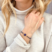 Personalized Birthstone and Initial Wire Wrapped Bracelet