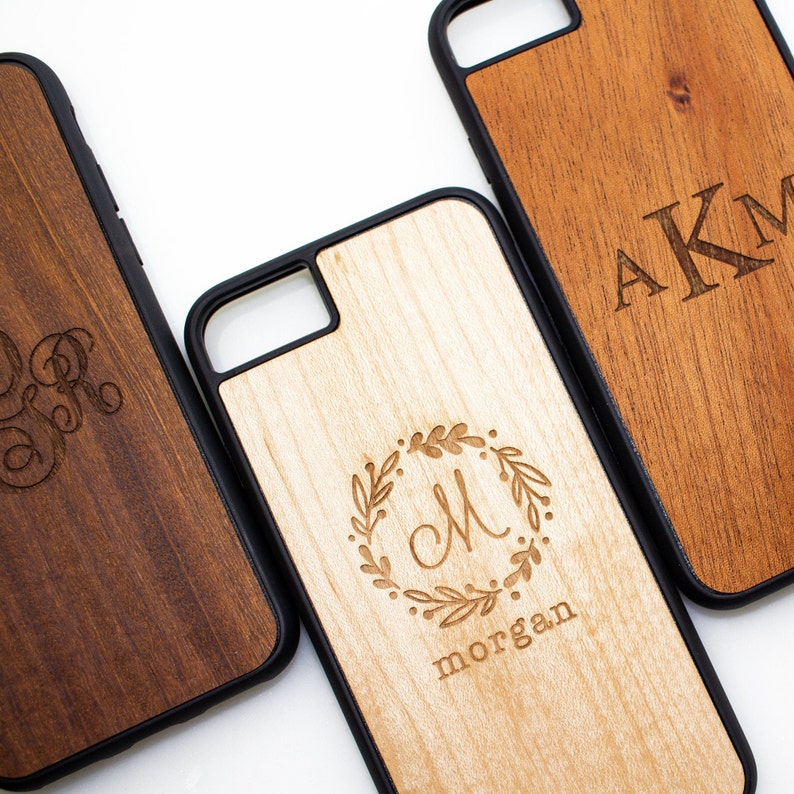 Personalized Wooden Phone Case for iPhone and Samsung Mahogany Personalized Wooden Phone Case for iPhone and Samsung Mahogany