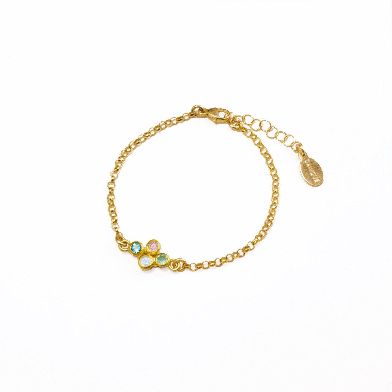 Tiny Birthstone Cluster Bracelet : Available in All Birthstones